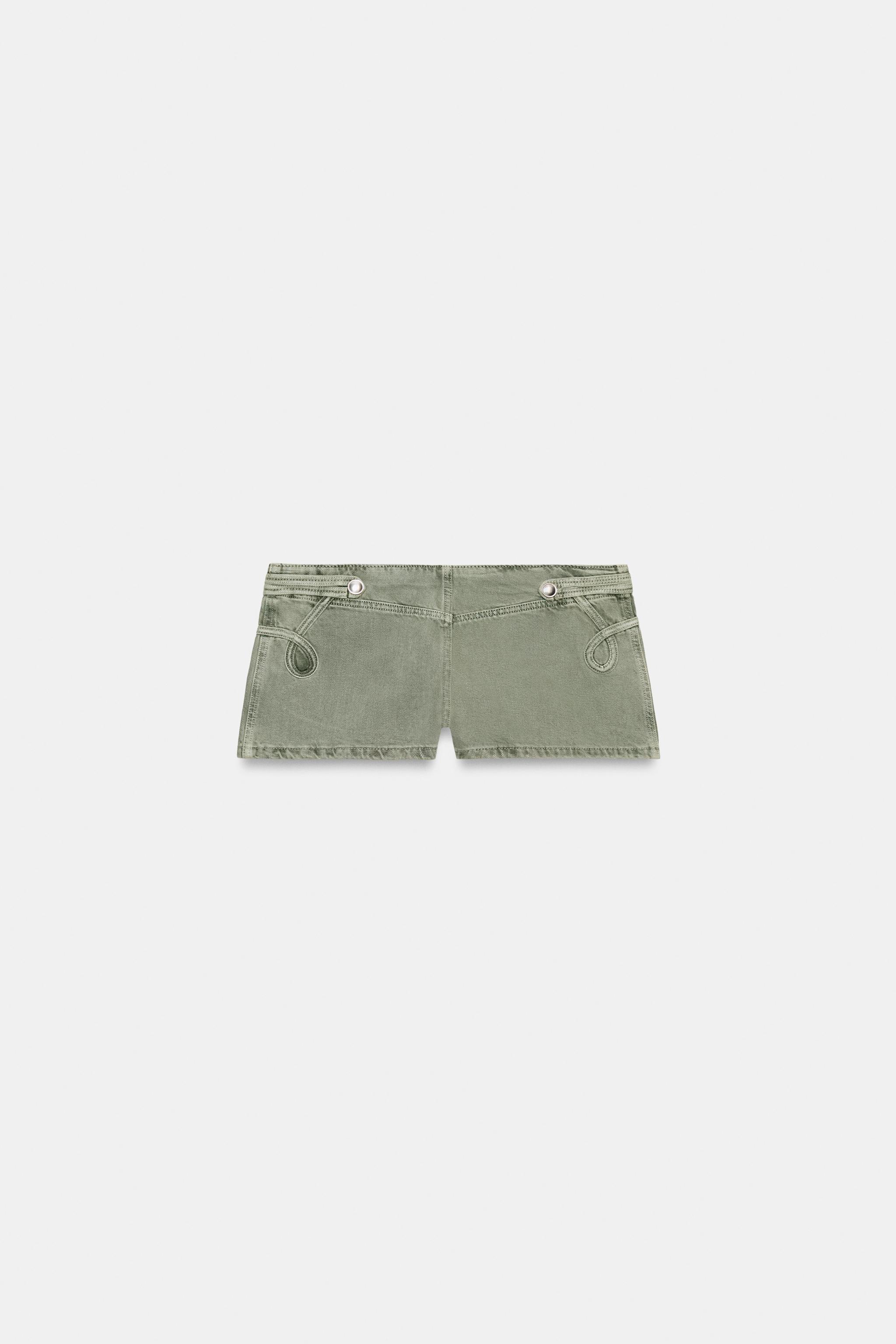 BUTTONED MINI SHORTS